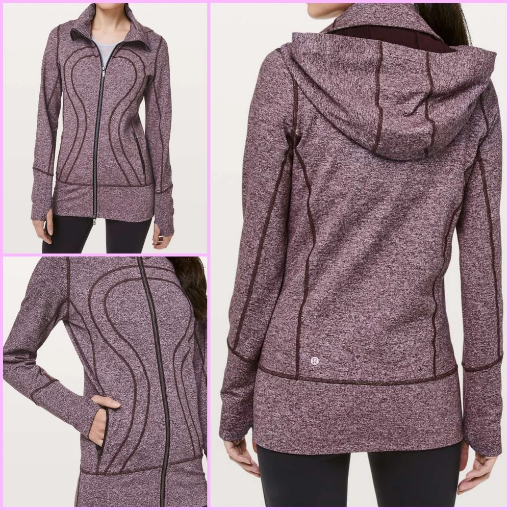Lululemon Stride Jacket II - Heathered Black Cherry - Picture 6 of 6